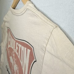 Pendleton T Shirt Mens M Graphic Cream Western Cowboy Woolen Mills Logo Tee