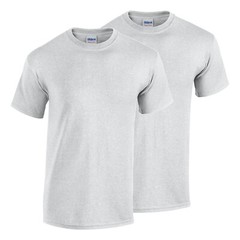 2 Pack Gildan Men’s Heavy Cotton Short Sleeve Crew Neck Classic Fit T-Shirt