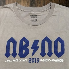 New Balance NB NO 2019 Tee Shirt Grey Mens Size XL