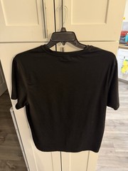 Sheri Mens Black And White Designer Tee Shirt Size M