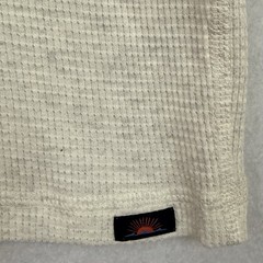 Faherty Mens Cloud Cotton Waffle Crew XXL Ivory Heather Thermal Shirt NWT