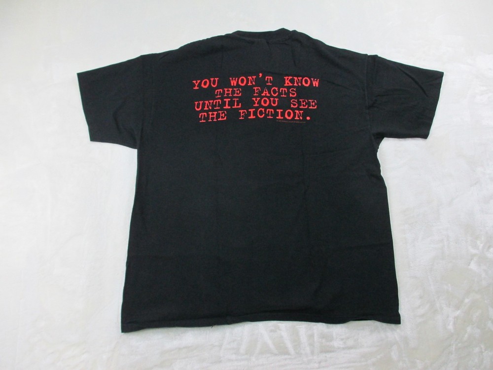 VINTAGE Pulp Fiction Shirt Mens Extra Large Black Promo Movie Cotton USA 1994*