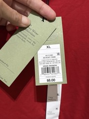 Goodfellow Every Wear V-Neck T-Shirt Men’s XL Red Velvet NWT Cotton Blend Tee