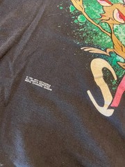 Vintage 1991 Ren & Stimpy Show T Shirt MTV Nicktoons Single Stitch Men XL Black
