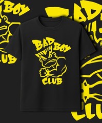 Bad Boy Club Retro Main Yellow Logo Retro Shirt Fast Ship!