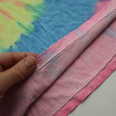 Vtg 90s Tie Dye T Shirt Mens L Rainbow Spiral Hippie Festival Single Stitch Tee