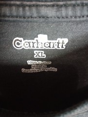 Carhartt Mens Shirt Graphic Spellout Long Sleeve TK0231-M Black Loose Fit Sz XL