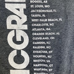 Tim McGraw Band T Shirt Adult Large Gray McGraw 2022 Tour Short Sleeve