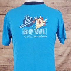 VINTAGE LOONEY TUNES ATOMIC TAX BOWL CARTOON T-SHIRT SIZE L/XL (21X27)