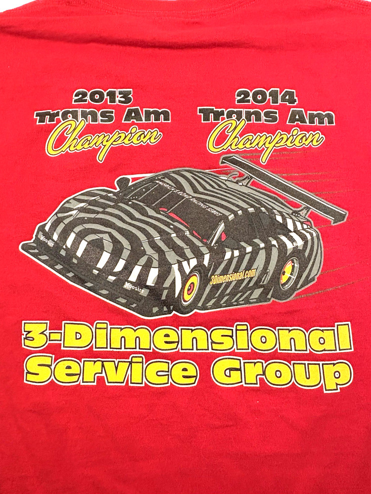 Pontiac Trans Am Graphic T Shirt 3-Dimensional Services Champions 2013-2014