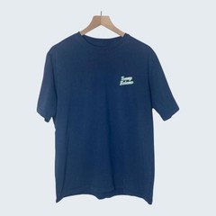 Tommy Bahama Mens Happy Grillmore Graphic T-Shirt Navy Blue Parrot BBQ Golf Tee