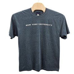 MV Sport New York University NYU T-Shirt Charcoal Heather Grey Mens XL