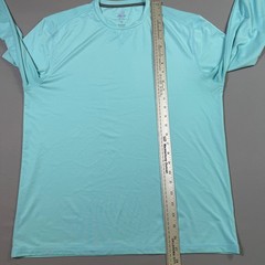 Johnnie-O Featherweight Shirt Mens Medium Blue Long Sleeve UPF 50+ Golf Stretch