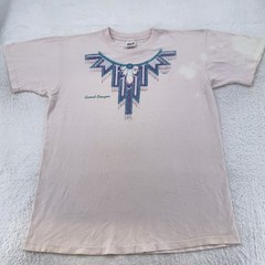 Vintage Grand Canyon Shirt Mens Large Beaded Feather Graphic Anvil USA 90s Tee