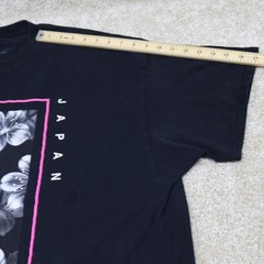 Tokyo Japan Graphic T Shirt 3XL Black Floral Streetwear see photo for flaw
