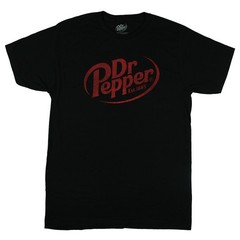 Dr Pepper T-Shirt Men’s Cherry Soda Logo Design Graphic Print Tee