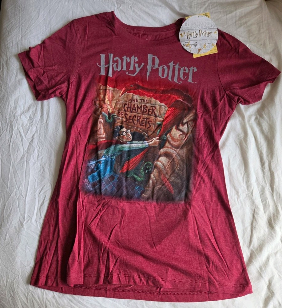 NWT Harry Potter and the Chamber of Secrets US Bookcover Tshirt XL Out Of Print