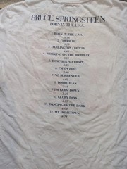 Bruce Springsteen Born in the USA Tour T-Shirt Size Small 2 Sided