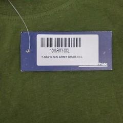 Army Drab Green Military Uniform T-Shirt Size 2XL New With Tags