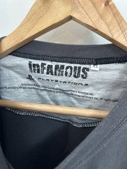 Vintage Infamous T Shirt Men’s XL Grey Video Game Promo PlayStation PS3 Rare