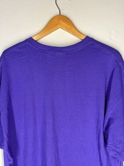 Hanes Heavyweight 50/50 Blank T-Shirt XL Purple Made in Mexico Vintage Y2K