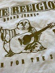 True Religion Men’s Big Logo Buddha Short Sleeve T Shirt Size L