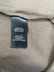 Kenneth Cole Men’s Brown Large Short Sleeve Crew Neck Cotton T-shirt NWT $49