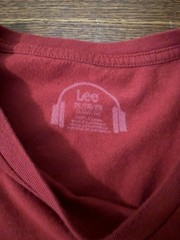 Vintage Lee Red Tiger 2XL Graphic Logo T-Shirt Crew Neck Short Sleeve Tagless