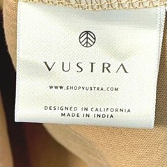 Vustra Premium Organic Cotton Henley Shirt Gilded Beige Mens Size XL Sustainable
