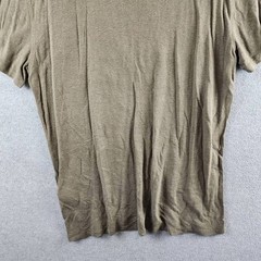 John Varvatos Linen Blend Chain Skull Tee Men’s XL Olive Leaf Crewneck Pullover