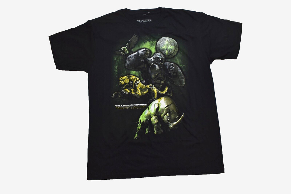 Transformers: Rise Of The Beasts Mens Beasts Maximals Black T-Shirt New S-3XL