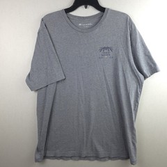 TravisMathew Lost Vacation Skeleton Graphic T-Shirt Mens XL Gray Golf Resort Tee