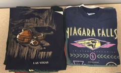 Vintage Travel/Destination 90s T Shirt Bundle 11 Pcs ALL Vary Size, Color, Cond