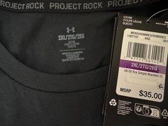Under Armour Project Rock T-Shirt Mens Sz M / L / XL Tee Simple Branded New
