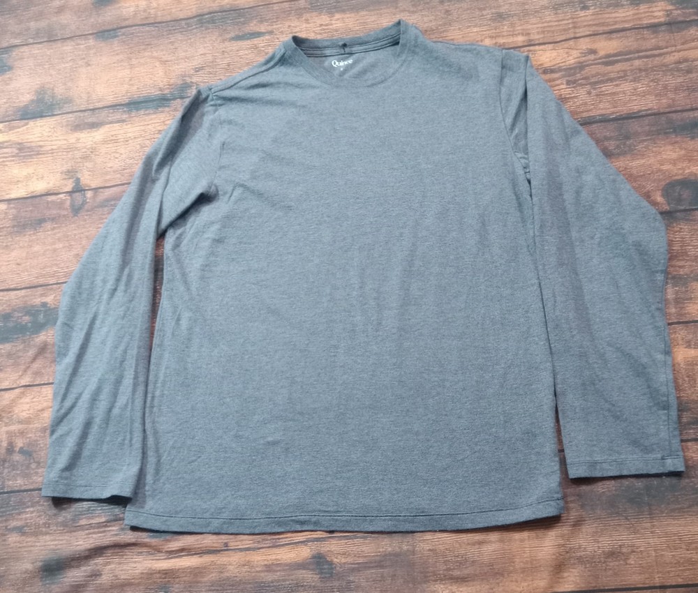 Quince Men’s Long Sleeve Base Layer T-Shirt Small Gray