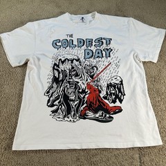 Warren Lotas Shirt Mens 2XL White The Coldest Day Graphic Tee Horror USA