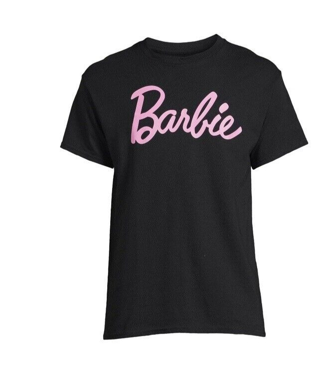 Barbie Mens Black Logo ShortSleeve Crewneck Graphic T- shirt Size 3XL (54-56)NWT