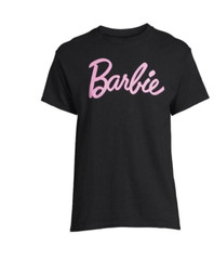 Barbie Mens Black Logo ShortSleeve Crewneck Graphic T- shirt Size 3XL (54-56)NWT