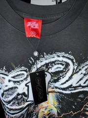 Evil Vice Flaming Bald Eagle Men’s Size 2XL Long Sleeve Black T Shirt NWT