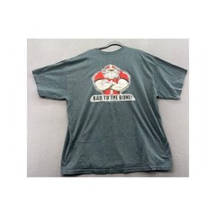 Gildan Georgia Bulldogs T Shirt Mens 2XL Gray Bad To The Bone UGA Graphic Tee