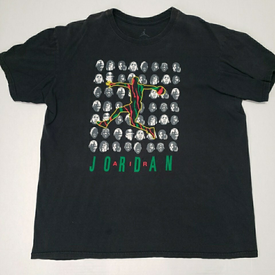 Air Jordan X A Tribe Called Quest T-shirt Men’s XL Black Logo Rap Hip Hop MJ