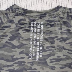 Kenneth Cole Men’s Active Tech Shirt S/S Stretch Breathable Soft Olive Camo