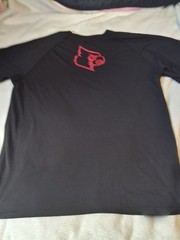 Adidas “Ultimate Tee” Louisville Football Black&Red Relaxed Fit Mens Size XL