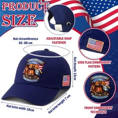 250th Anniversary Hat Adjustable United States Patriotic Hat USA Retro Embroi…