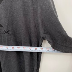 Vortex Men’s Long Sleeve Crew Neck Shirt Core Logo Charcoal Gray Size XL