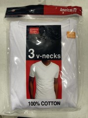Giovanni Mens v neck t-shirt 3 Pk All Sizes Available 100% Cotton