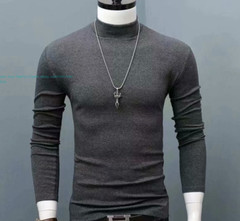 Mens Turtle Neck Sweater T-Shirt Tee Extra Soft Tops Winter Warm Size S-5XL Gift