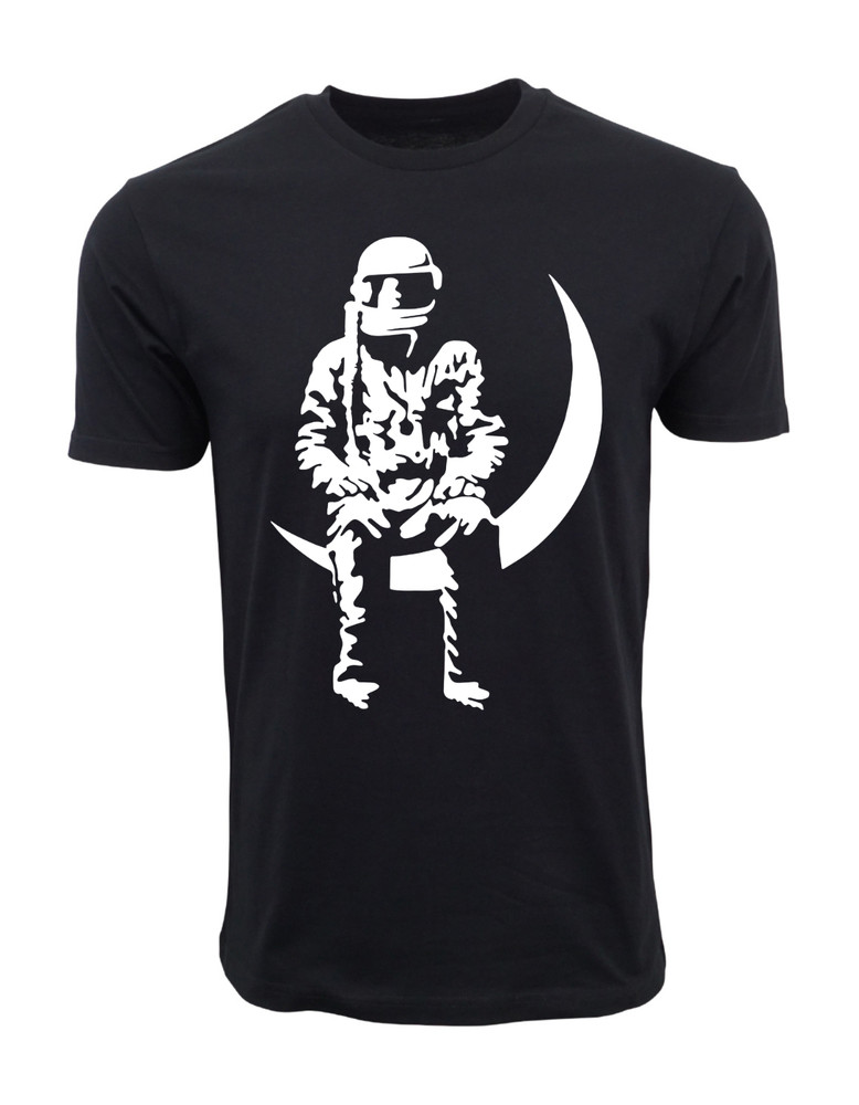 MENS ANGELS AND AIRWAVES TO THE MOON T SHIRT BLACK