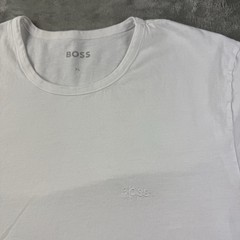 Hugo Boss White Crew Neck T Shirt Men’s XL Slim Fit Cotton Logo Tee