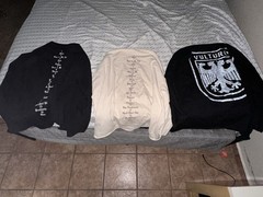 Lot of (3) Yeezy Vultures long sleeve -Size 3 Kanye Ye FREE SHIPPING